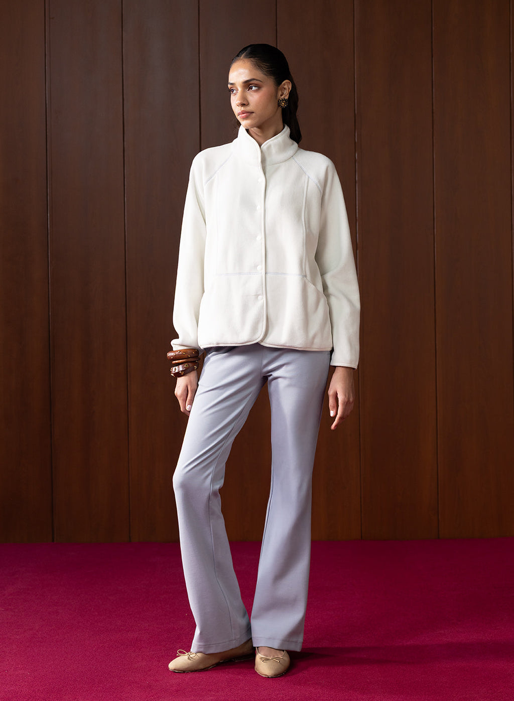 Ardelle Spa Fleece Collared Jacket