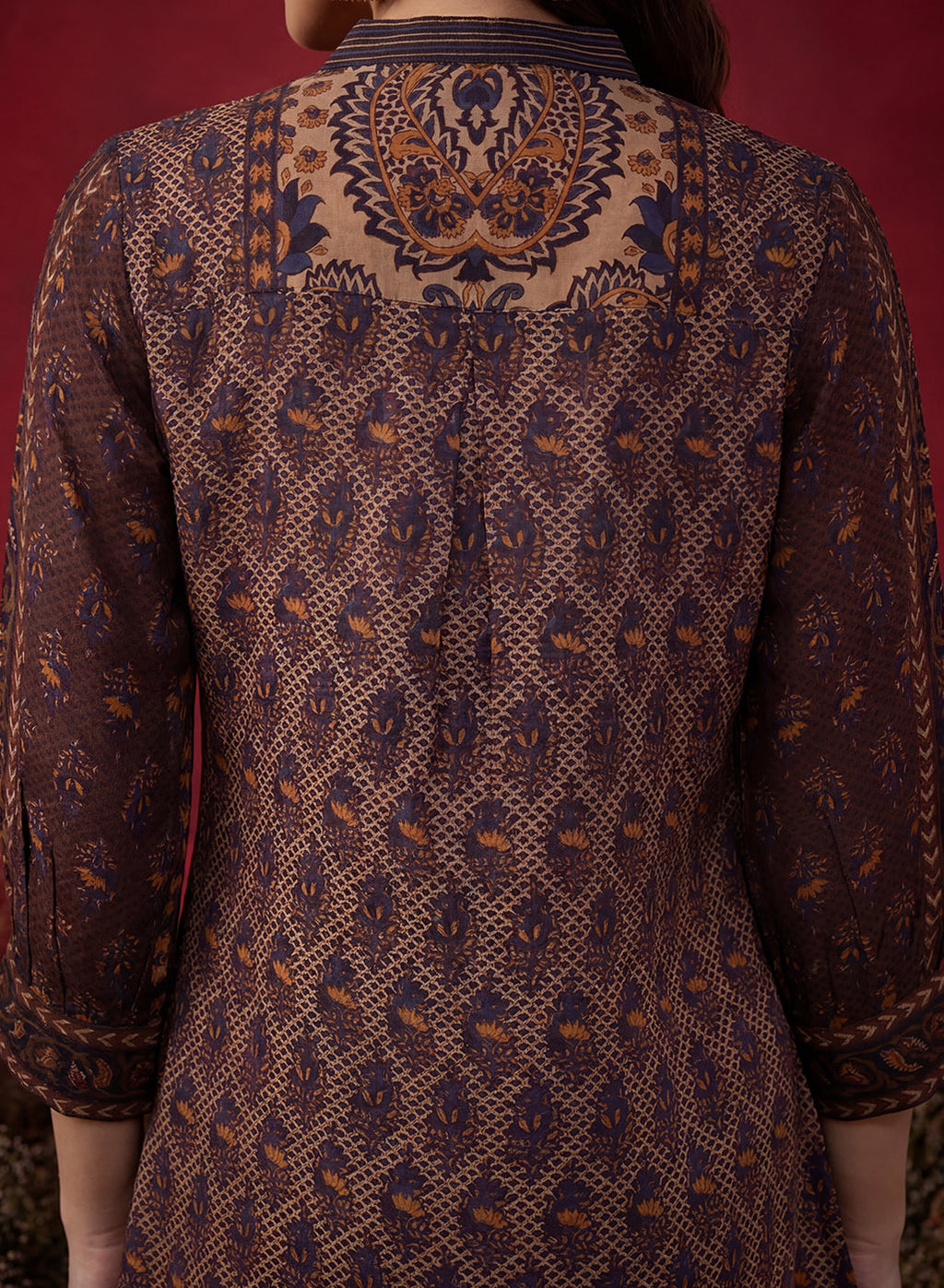 Purple Printed Shantoon Tunic