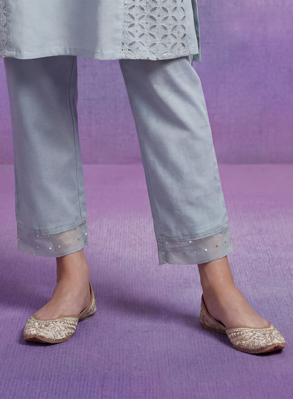Spa Embroidered A-line Kurta Set