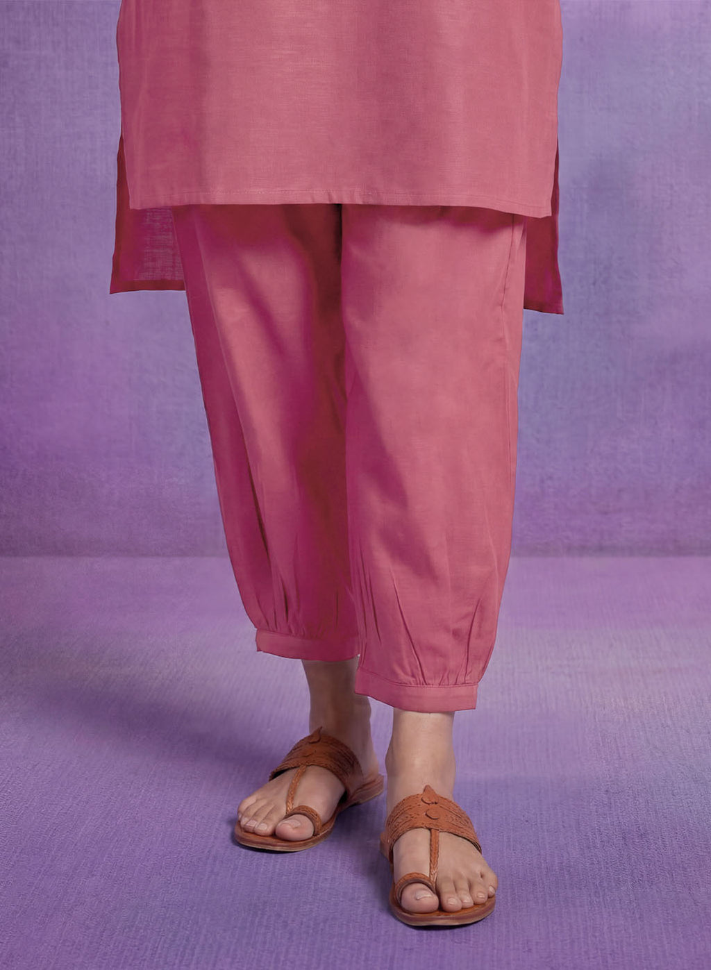 Coral Embroidered Straight Kurta Set