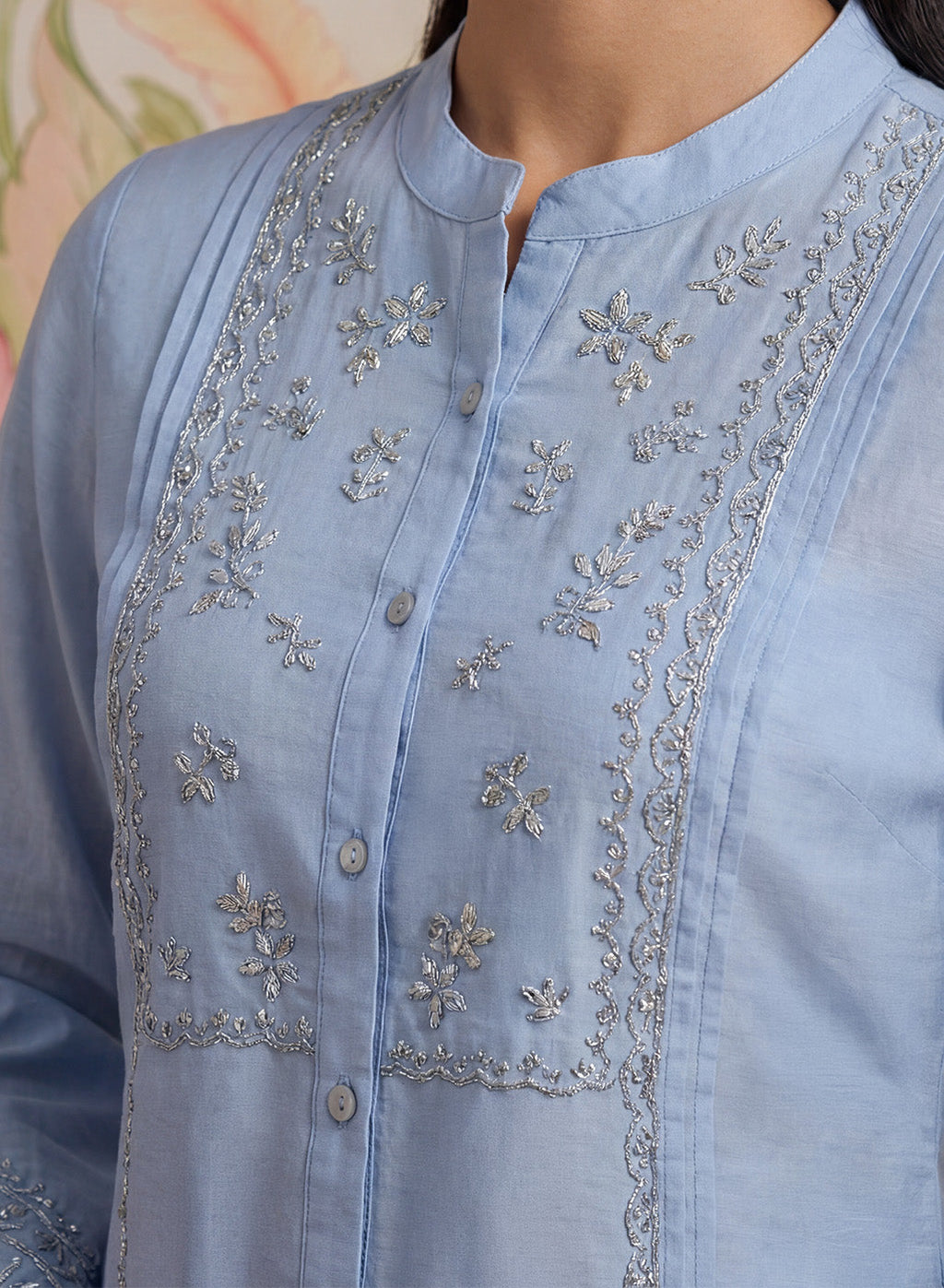 Tiri Spa Monochrome Embroidered Shirt