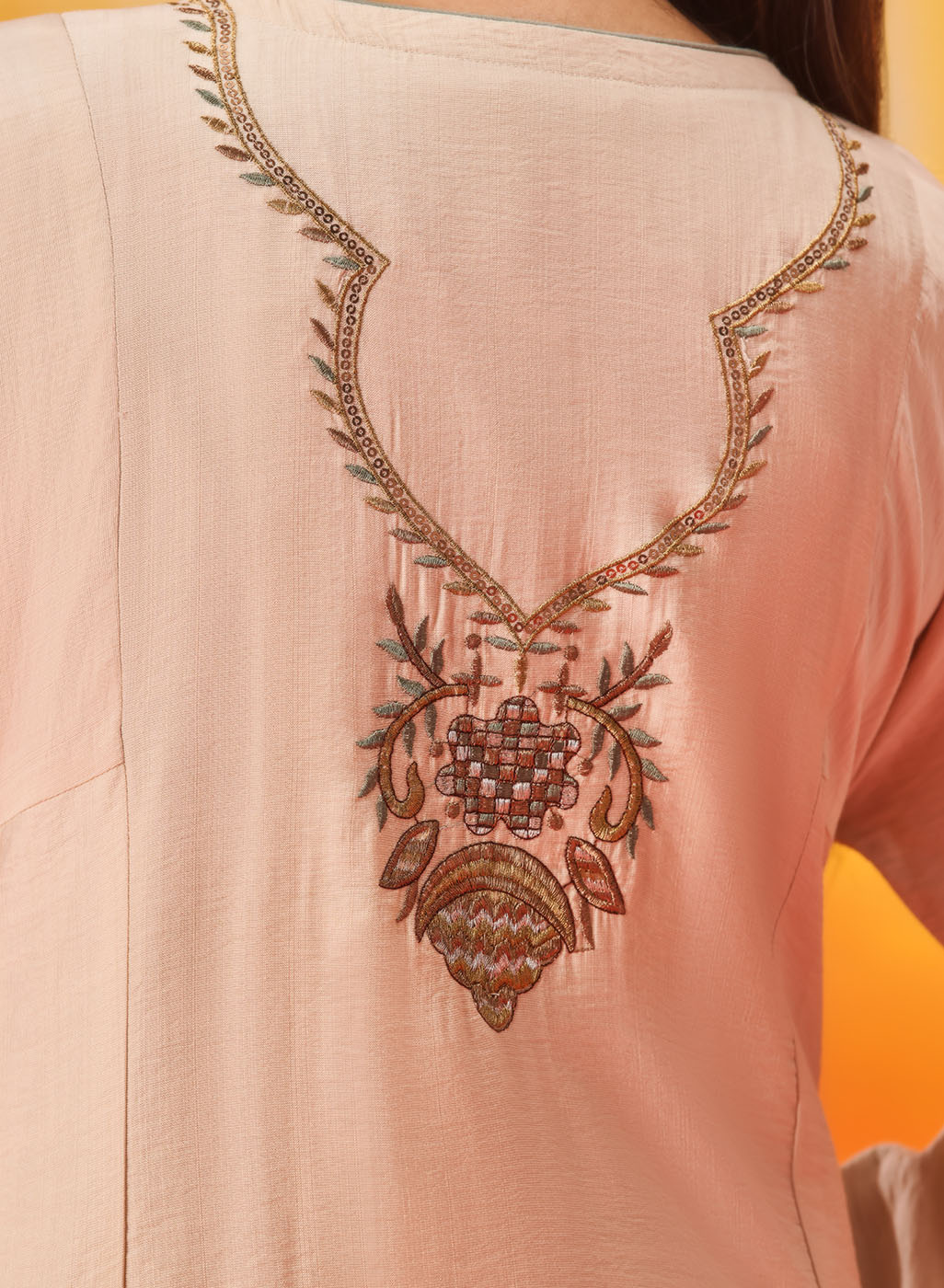 Vaara Ariza Ivory Embroidered A-line Suit Set with Dupatta
