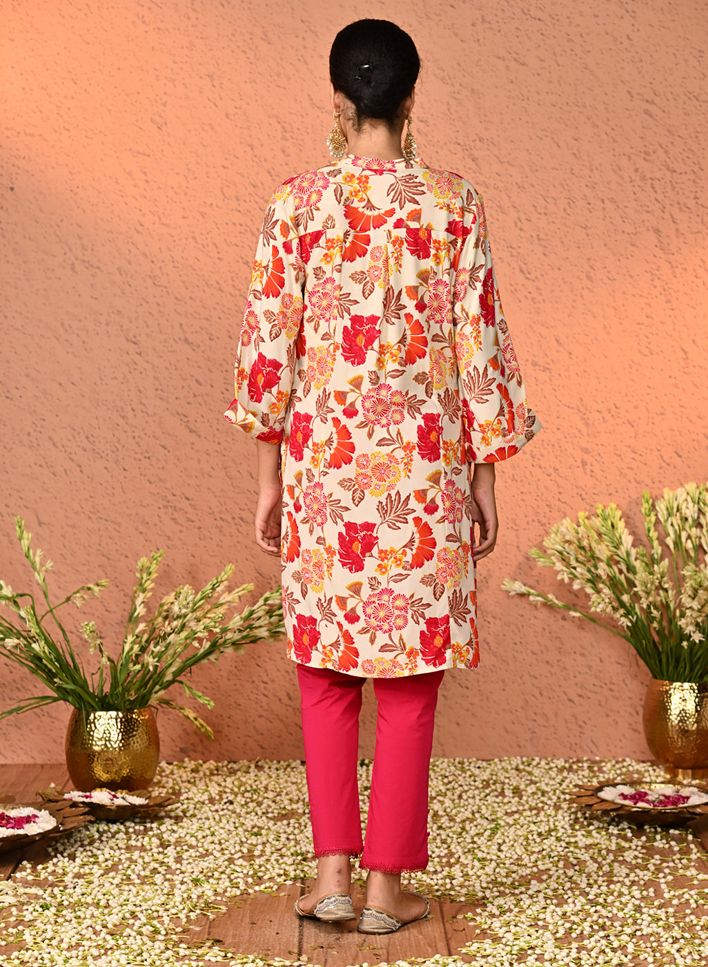 Akira Fuchsia Pink Relaxed Fit Pants for Women