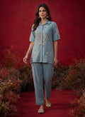 Spa Embroidered Chanderi Regular Co-ord Set