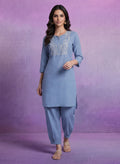 Spa Embroidered Straight Kurta Set