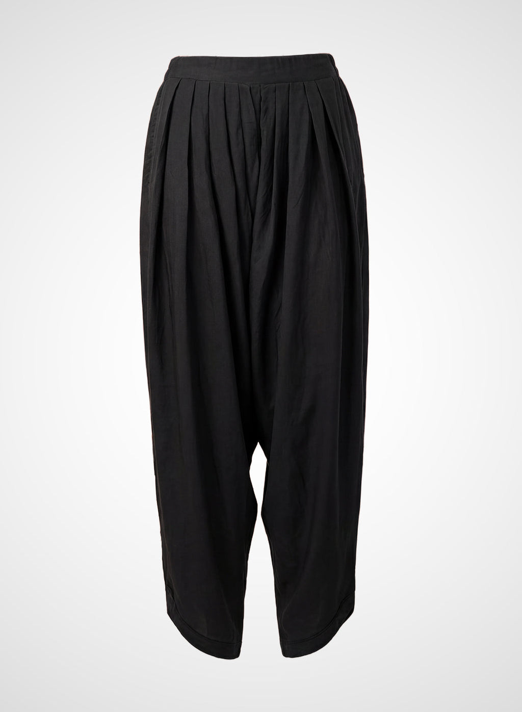 Black Satin Relaxed Fit Salwar