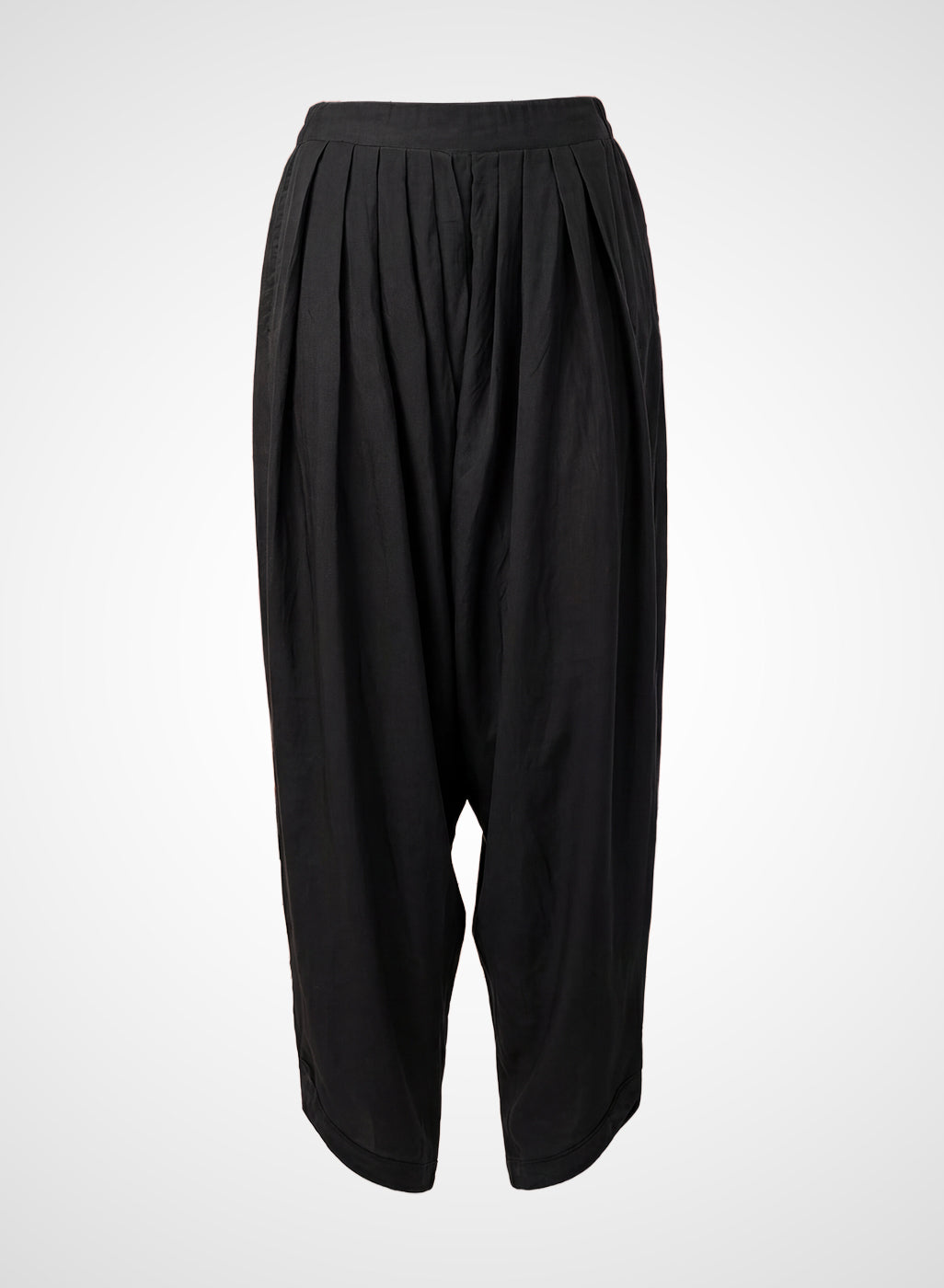 Black Satin Relaxed Fit Salwar