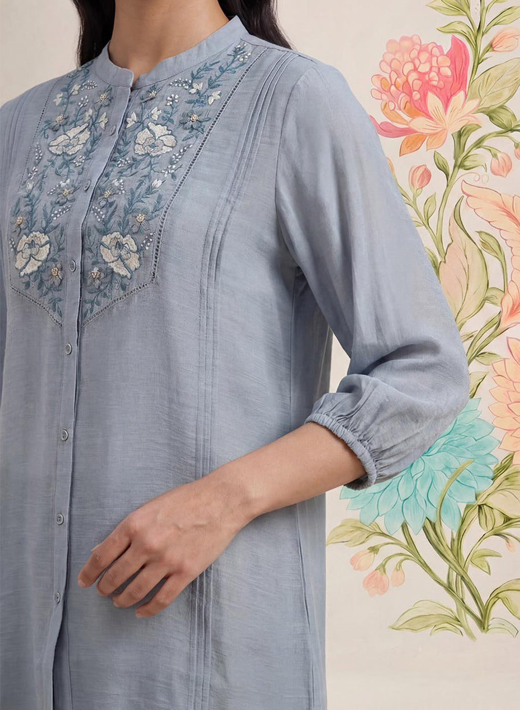 Kissa Spa Embroidered Shirt